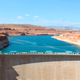 Glen Canyon Dam near Page, Arizona, holding back Lake Powell.
